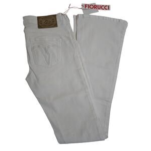 NwT made in Italy Fiorucci White Jeans size 29